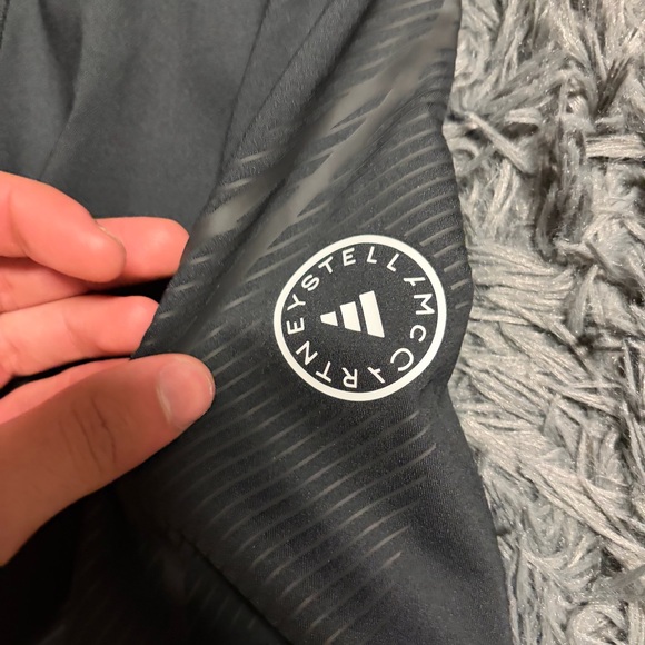 Adidas by Stella McCartney activewear workout black biker shorts size xs - Picture 5 of 13